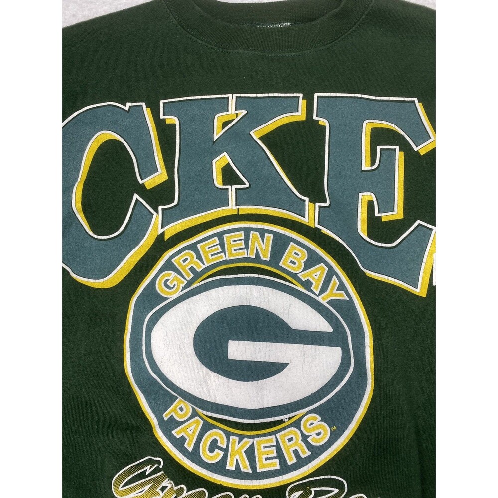 Vintage 1995 Green Bay Packers Sweatshirt Mens Large Cliff Engle Made in USA Y2K - Picture 7 of 8